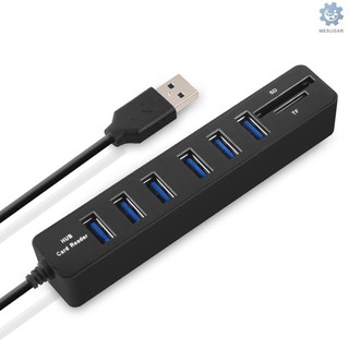 M &amp; S Jdl - Hc 8 Usb Hub Combo 3 / 6 Usb 2 . 0 อะแดปเตอร์แยกสายเคเบิ้ลความเร็วสูง