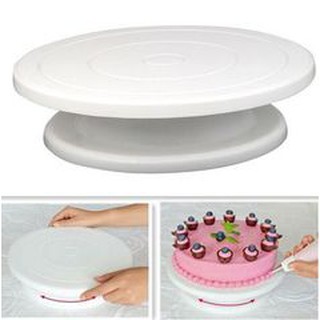 The Queen Bakery *พร้อมส่ง* แป้นหมุนเค้ก มีหลายสี ขนาดเส้นผ่าศูนย์กลาง 28ซม. สูง 7ซม. อุปกรณ์ทำขนม อุปกรณ์เบเกอรี่
