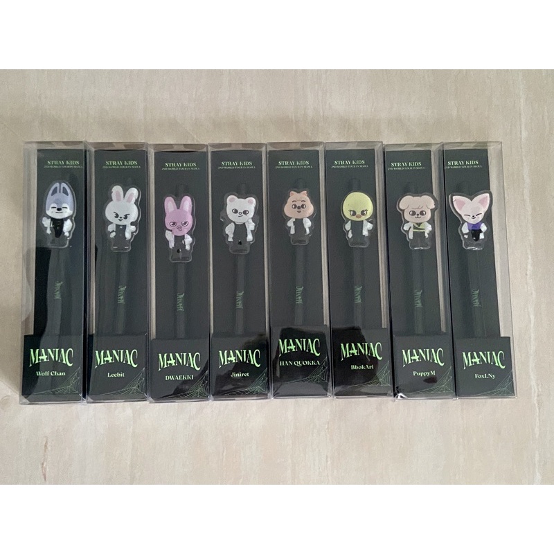 ปากกาลูกลื่นตัวอักษร SKZOO Stray Kids ของแท้ - Maniac tour MD