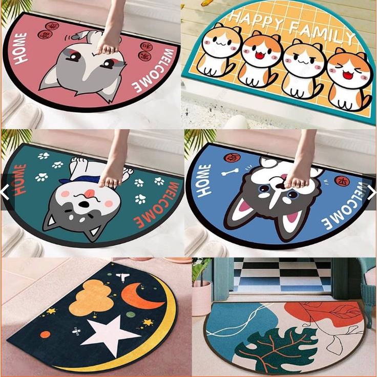 พรมเช็ดเท้า สัมผัสนิ่ม ซับน้ำได้ดี วัสดุเมมโมรี่โฟม/สวยหรู ราคาถูก