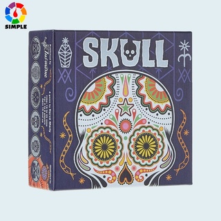 Skull Party Game Bluffing Game เกมกลยุทธ์ เกมหัวกะโหลก สําหรับงานปาร์ตี้