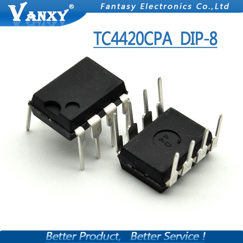 10PCS TC4420CPA DIP-8 MIC4420BN MIC4420 TC4420 DIP TC4420CP TC4420EPA DIP8 4420CPA