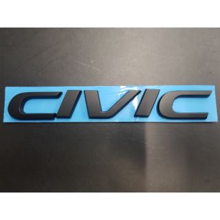 Logo Civic ของรถ Honda สีดำ