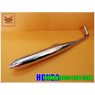 HONDA S90 CS90 S90Z CD90 (90cc.) BENLY EXHAUST MUFFLER "CHROME" PIPE // ท่อไอเสีย เบนลี่ ชุบโครเมี่ยม สินค้าคุณภาพดี