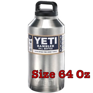 กระติกเก็บความเย็น YETI สินค้าพร้อมส่ง ตรงตามภาพ เก็บได้ 24 ชม. ขนาด ความจุ 64 oz.