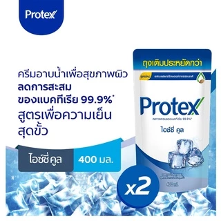โพรเทคส์ เจลอาบนํ้า สูตรไอซ์ซี่ คูล ถุงเติม ขนาด 400 มล. (แพ็คคู่) PROTEX SHOWER CREAM ICY COOL REFILL 400 ML.