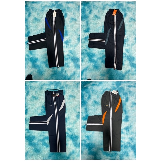 กางเกงผ้าร่ม ผู้หญิงผู้ชายใส่ได้  S  M  L  XL 2XL กางเกงสปอร์ต ขายาว สินค้า  พร้อมส่ง
