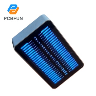 Pcbfun TZT ak_db24d_Pro จอแสดงผลสเปกตรัมเพลง จังหวะเพลง ระดับไฟ LED อลูมิเนียมอัลลอยด์