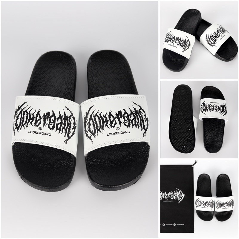 [พร้อมส่งจากไทย][จัดส่งเร็ว] LOOKER - รองเท้าแตะ LOOKER GANG  (สีขาว) ของแท้ 100%