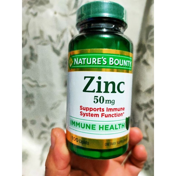 Natures Bounty Zinc 50 Mg 100 Caplets จากusa Shopee Thailand 4663