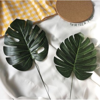 ใบไม้ปลอม มอนสเตอร่า monstera พร็อพถ่ายรูป thirteen.prop