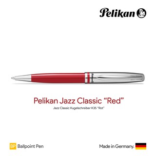 Pelikan Jazz Classic "Red" Ballpoint Pen - ปากกาลูกลื่นพิลิแกนแจ๊ซ คลาสสิค สีแดง