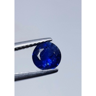 1.15 ct-เนเชอรัล รอยัลบลู ศรีลังกันไพลิน แท้ Natural Royal Blue Srilankan Sapphire Round Loose Gemstone For Fine Jewelry