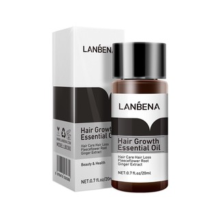 เซรั่มปลูกผม แก้ปัญหาผมบาง ผมร่วง ศรีษะบางดูแลเส้นผมLANBENA Hair Growth Essential Oil เซรั่ม ปลูกผม ปัญหา ผมบาง ผมร่วง