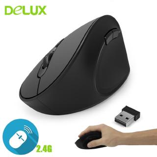 เมาส์เล่นเกมไร้สาย Delux M 618 SE 2.4 G 6 Buttons