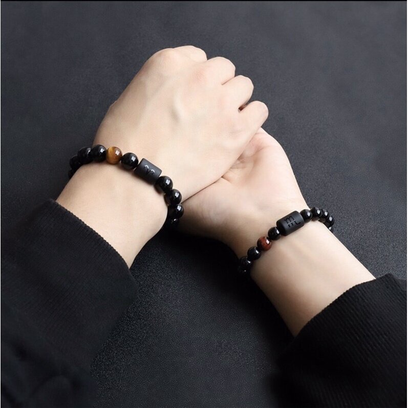 สร้อยข้อมือ กำไลหินลาวา หิน ลูกปัด ตามราศีเกิด เสริมดวงสิริมงคล หินมงคลนำโชค  12 ราศี #มูเตลู ใส่ได้ทั้งผู้ชายและผู้หญิง