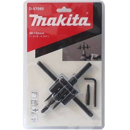 Makita คัตเตอร์วงกลมปรับเส้นผ่าศูนย์กลาง 30-120mm. D-57093 / 30-200mm. D-57102 / ใบมีดโฮลซอเจาะดาวไลท์ D-57118