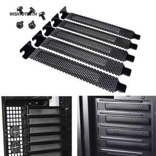 ☼WT Metal Heat Dissipation Computer PCI Slot Cover Dust Filter Blanking Plate