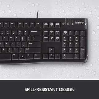 🔥ขายดีส่งไว🔥KEYBOARD (คีย์บอร์ด) LOGITECH K120 USB B100 คีย์ไทย-อังกฤษ รูปแบบมาตรฐาน ประกัน 3 ปี