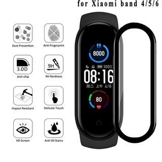 ฟิล์มกันรอยหน้าจอ 3D สําหรับ Xiaomi Mi Band 4 5 6 สําหรับ Miband 5 4 Smart Watchband 4 band5