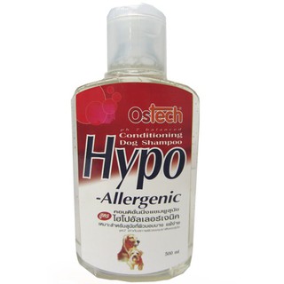 Ostech conditioning shampoo Hypo allergenic 500 ml. ออสเทค แชมพูสุนัขผิวบอบบางแพ้ง่าย