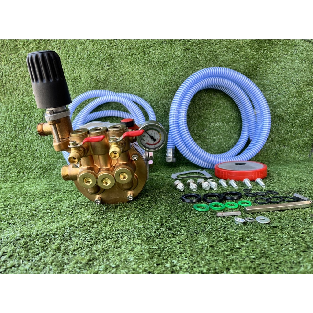 ปั๊มพ่นยา3 สูบ6หุนเครื่องพ่นยาสามสูบ Jaguar รุ่นCS25X ต่อเข้ากับเครื่องยนต์5.5/6.5 แรงพกพาสะดวก ไม่ต