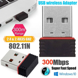 ราคาUSB 2.0 Wireless Wifi Adapter 802.11N 300Mbps