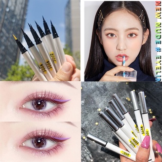 NUDEอายไลน์เนอร์ นขนาด 0.1 มิล สีชัด เส้นคม ติดทน กันน้ำ ไม่แพนด้า ติดทน Eyeliner8 สี