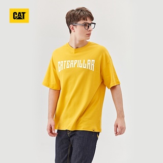 Cat เสื้อยืดลําลอง สําหรับผู้ชาย แขนสั้น คอกลม พิมพ์ลายโลโก้ Carter CK1TSQD1091