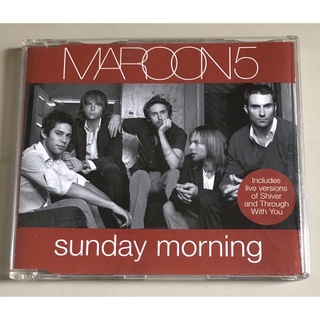 ซีดีซิงเกิ้ล ลิขสิทธิ์ มือ 2 สภาพดี...299 บาท “Maroon 5” ซิงเกิ้ล "Sunday Morning" แผ่นหายาก Made in EU