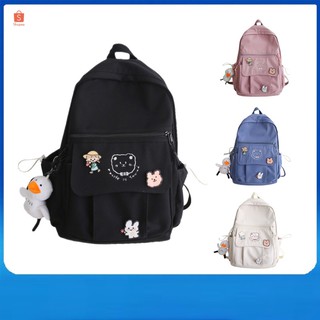 กระเป๋าเป้ผู้หญิง รุ่นHA13 กระเป๋านักเรียน Japanese College Fengsen College Student Female Simple Backpack