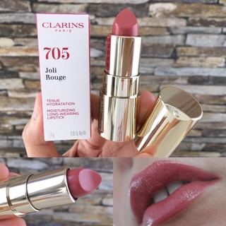 ลิปสติก Clarins Joli Rouge Hydratation Tenue Moisturizing Long-Wearing Lipstick 705  1.5 g.