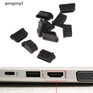 Gongjing3 ฝาครอบยาง ป้องกันฝุ่น สําหรับปลั๊ก HDMI ตัวเมีย 10 ชิ้น