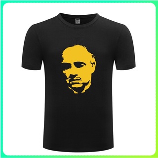 เสื้อยืดแขนสั้น คอกลม พิมพ์ลายภาพยนตร์ The Godfather Mafia ทรงหลวม แฟชั่นสําหรับผู้ชายสามารถปรับแต่งได้