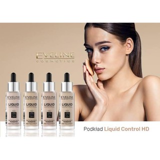 Eveline liquid control hd baby face effect hd รองพื้นเบบี้เฟค สูตรบางเบาพิเศษ อยู่นาน24 ชม. (32 ml) มี3เชดสี