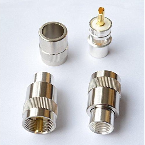 2pcs UHF ชาย PL259 RF Connector Solder RG393 RG214 SYV50-7 LMR400 สาย