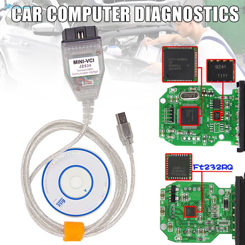 สายเคเบิ้ลสแกนเนอร์รถยนต์ J 2534 Obd 2 Usb Connector | Shopee Thailand