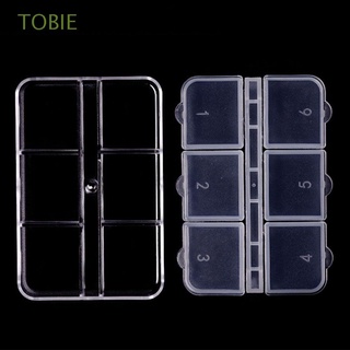 Tobie กล่องเคสใส่เครื่องประดับต่างหูทรงสี่เหลี่ยมผืนผ้า 6 ช่องขนาดพกพา