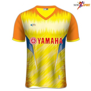 [ลด 15% ใส่โค้ด NEWS375] เสื้อกีฬาพิมพ์ลาย ABBA รุ่น V001 พร้อมโลโก้ YAMAHA