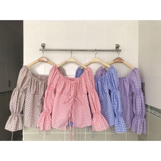 #เสื้อสาวอวบ#เสื้อสก็อตญาญ่า#เสื้อแขนยาว#เสื้อน่ารักๆ