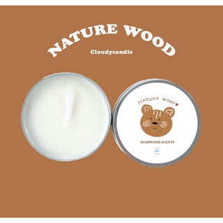 เทียนหอม Candle กลิ่น Nature wood Soy wax 100 % เเฮนด์เมด มี 2 ขนาด 30 กรัม / 50กรัม