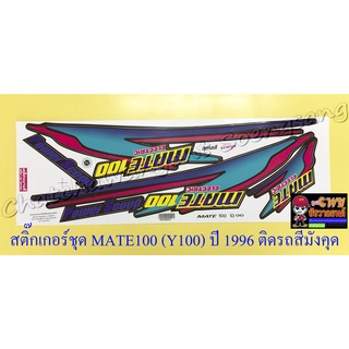 สติ๊กเกอร์ชุด MATE100 ปี1996 ติดรถสีน้ำตาล (มังคุด)