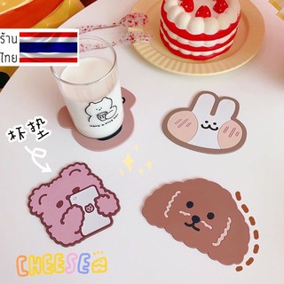 🍂พร้อมส่ง🍂 แผ่นรองแก้ว ลายการ์ตูนน่ารัก มีฉนวนกันความร้อน อุปกรณ์สำหรับโต๊ะอาหาร 1 ชิ้น | BURNETE