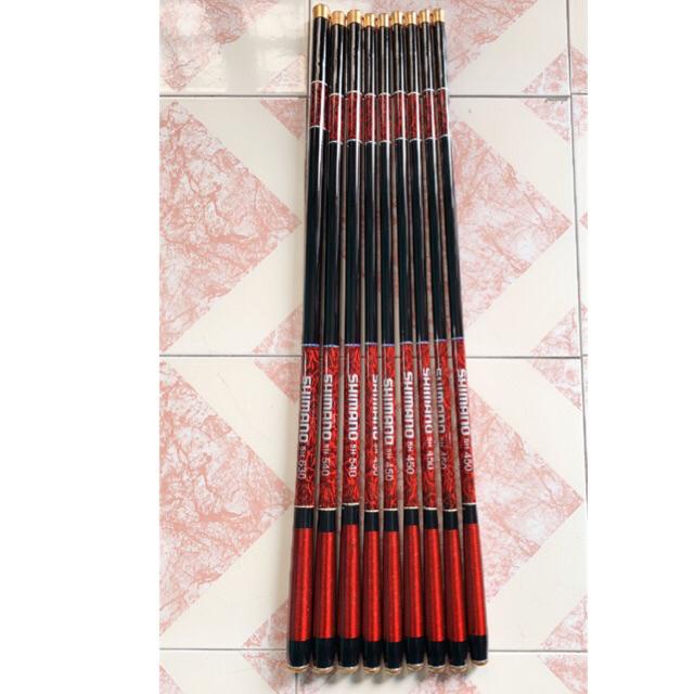 คันเบ็ดเดี่ยว คันเบ็ดมือ Shiamno 5H ทุกขนาด 3m6 - 6m3 ชุดเครื่องประดับฟรี Day ตามภาพ thegioidocau รา