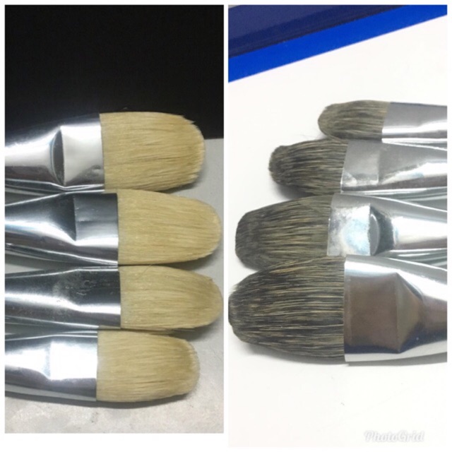 GREAT STYLE BRUSH SET OF 4 (WHITE HEAD - BLACK HEAD)