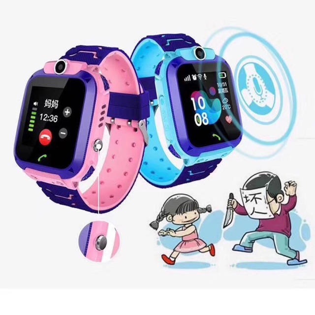 นาฬิกาโทรศัพท์ นาฬิกาเด็ก Q12 Kids SmartWatch Waterproof Phone Watch ติดตามตำแหน่ง ถ่ายรูป ใส่ซิม SO