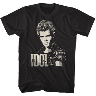 เสื้อยืดผ้าฝ้ายพิมพ์ลายขายดี อัลบั้ม Billy Idol Self Portrait สไตล์พังก์ร็อค สําหรับผู้ชาย