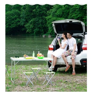 โต๊ะปิคนิค พับได้ ปิคนิคเป็นอลูมิเนียมพับได้ อเนกประสงค์ แบบพกพา ZDY