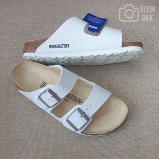 แท้ 💯 Birkenstock ARIZONA BF - Women/Narrow Fit รองเท้าแตะ สีขาว