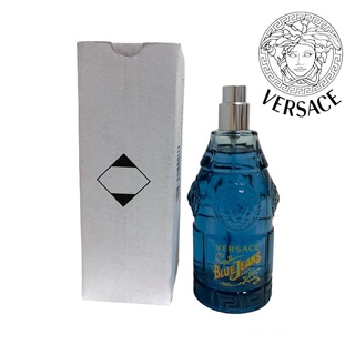 น้ำหอมผู้ชาย VERSACE Blue Jeans Man EDT 75ml (Tester กล่องสีขาว ไม่มีฝา) ✅แบรนด์แท้ 100% 📦จัดส่งฟรี